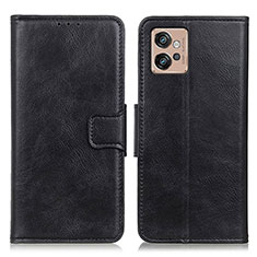 Coque Portefeuille Livre Cuir Etui Clapet M09L pour Motorola Moto G32 Noir