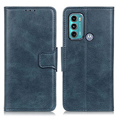 Coque Portefeuille Livre Cuir Etui Clapet M09L pour Motorola Moto G40 Fusion Bleu