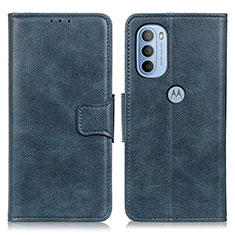 Coque Portefeuille Livre Cuir Etui Clapet M09L pour Motorola Moto G41 Bleu