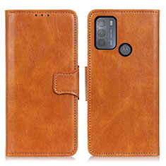 Coque Portefeuille Livre Cuir Etui Clapet M09L pour Motorola Moto G50 Marron