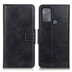 Coque Portefeuille Livre Cuir Etui Clapet M09L pour Motorola Moto G50 Noir