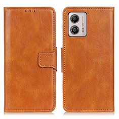 Coque Portefeuille Livre Cuir Etui Clapet M09L pour Motorola Moto G53 5G Marron