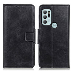 Coque Portefeuille Livre Cuir Etui Clapet M09L pour Motorola Moto G60s Noir