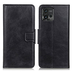 Coque Portefeuille Livre Cuir Etui Clapet M09L pour Motorola Moto G72 Noir