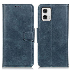 Coque Portefeuille Livre Cuir Etui Clapet M09L pour Motorola Moto G73 5G Bleu