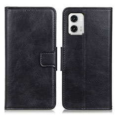 Coque Portefeuille Livre Cuir Etui Clapet M09L pour Motorola Moto G73 5G Noir