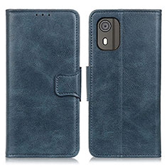 Coque Portefeuille Livre Cuir Etui Clapet M09L pour Nokia C02 Bleu