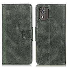 Coque Portefeuille Livre Cuir Etui Clapet M09L pour Nokia C02 Vert