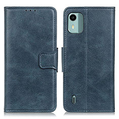 Coque Portefeuille Livre Cuir Etui Clapet M09L pour Nokia C12 Bleu