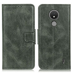 Coque Portefeuille Livre Cuir Etui Clapet M09L pour Nokia C21 Vert