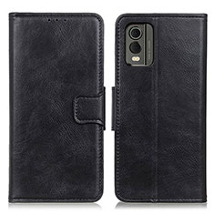 Coque Portefeuille Livre Cuir Etui Clapet M09L pour Nokia C210 Noir