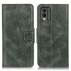 Coque Portefeuille Livre Cuir Etui Clapet M09L pour Nokia C32 Vert