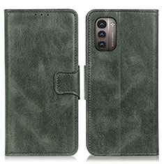 Coque Portefeuille Livre Cuir Etui Clapet M09L pour Nokia G11 Vert