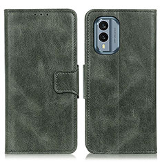 Coque Portefeuille Livre Cuir Etui Clapet M09L pour Nokia X30 5G Vert