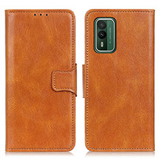 Coque Portefeuille Livre Cuir Etui Clapet M09L pour Nokia XR21 Marron