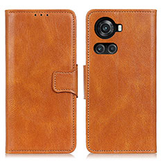 Coque Portefeuille Livre Cuir Etui Clapet M09L pour OnePlus 10R 5G Marron