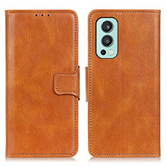 Coque Portefeuille Livre Cuir Etui Clapet M09L pour OnePlus Nord 2 5G Marron