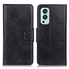 Coque Portefeuille Livre Cuir Etui Clapet M09L pour OnePlus Nord 2 5G Noir