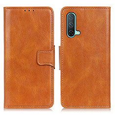 Coque Portefeuille Livre Cuir Etui Clapet M09L pour OnePlus Nord CE 5G Marron