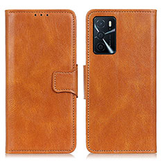 Coque Portefeuille Livre Cuir Etui Clapet M09L pour Oppo A16 Marron