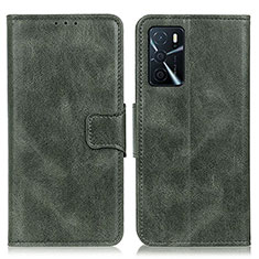 Coque Portefeuille Livre Cuir Etui Clapet M09L pour Oppo A16 Vert