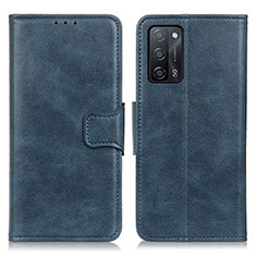 Coque Portefeuille Livre Cuir Etui Clapet M09L pour Oppo A53s 5G Bleu