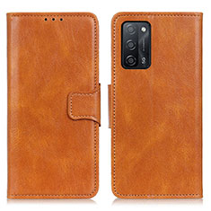 Coque Portefeuille Livre Cuir Etui Clapet M09L pour Oppo A55 5G Marron