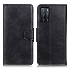 Coque Portefeuille Livre Cuir Etui Clapet M09L pour Oppo A55 5G Noir