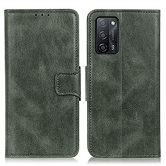 Coque Portefeuille Livre Cuir Etui Clapet M09L pour Oppo A55 5G Vert