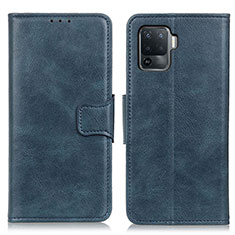 Coque Portefeuille Livre Cuir Etui Clapet M09L pour Oppo A94 4G Bleu