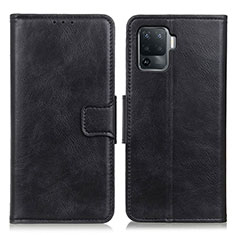 Coque Portefeuille Livre Cuir Etui Clapet M09L pour Oppo A94 4G Noir