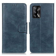 Coque Portefeuille Livre Cuir Etui Clapet M09L pour Oppo F19 Bleu