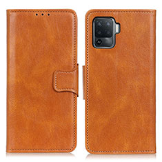 Coque Portefeuille Livre Cuir Etui Clapet M09L pour Oppo F19 Pro Marron