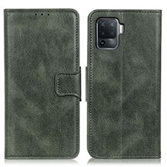 Coque Portefeuille Livre Cuir Etui Clapet M09L pour Oppo F19 Pro Vert