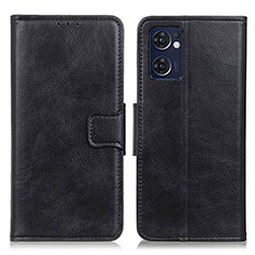 Coque Portefeuille Livre Cuir Etui Clapet M09L pour Oppo Find X5 Lite 5G Noir