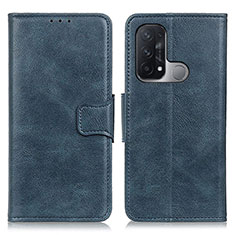 Coque Portefeuille Livre Cuir Etui Clapet M09L pour Oppo Reno5 A Bleu