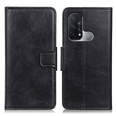 Coque Portefeuille Livre Cuir Etui Clapet M09L pour Oppo Reno5 A Noir