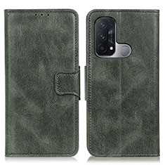 Coque Portefeuille Livre Cuir Etui Clapet M09L pour Oppo Reno5 A Vert