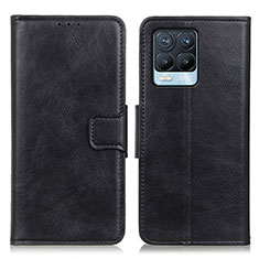 Coque Portefeuille Livre Cuir Etui Clapet M09L pour Realme 8 4G Noir