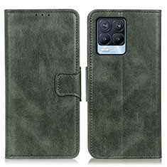 Coque Portefeuille Livre Cuir Etui Clapet M09L pour Realme 8 4G Vert