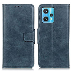 Coque Portefeuille Livre Cuir Etui Clapet M09L pour Realme 9 5G Bleu