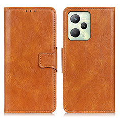 Coque Portefeuille Livre Cuir Etui Clapet M09L pour Realme Narzo 50A Prime Marron