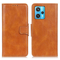 Coque Portefeuille Livre Cuir Etui Clapet M09L pour Realme V25 5G Marron