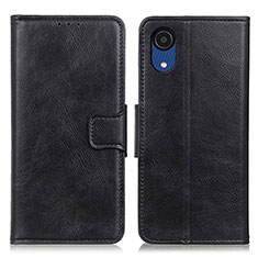 Coque Portefeuille Livre Cuir Etui Clapet M09L pour Samsung Galaxy A03 Core Noir