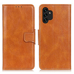 Coque Portefeuille Livre Cuir Etui Clapet M09L pour Samsung Galaxy A13 4G Marron