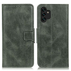 Coque Portefeuille Livre Cuir Etui Clapet M09L pour Samsung Galaxy A13 5G Vert