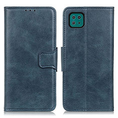 Coque Portefeuille Livre Cuir Etui Clapet M09L pour Samsung Galaxy A22 5G Bleu