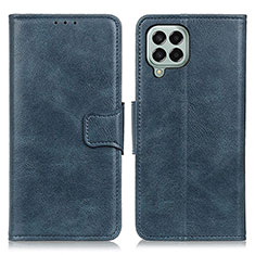 Coque Portefeuille Livre Cuir Etui Clapet M09L pour Samsung Galaxy M33 5G Bleu