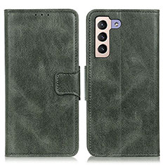 Coque Portefeuille Livre Cuir Etui Clapet M09L pour Samsung Galaxy S21 FE 5G Vert