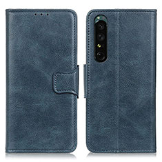 Coque Portefeuille Livre Cuir Etui Clapet M09L pour Sony Xperia 1 IV Bleu